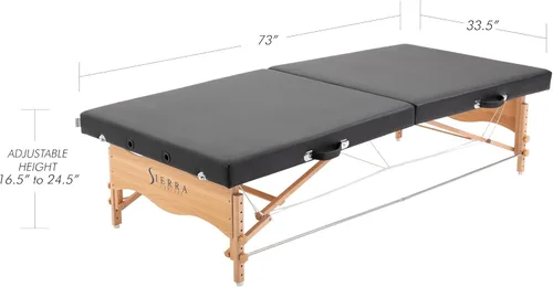 Miniatura 2 de Sierra Comfort Mesa portátil para estiramientos, baja, color negro.