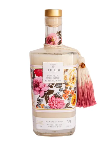 Miniatura 9 de Lollia Relax Baño de Burbujas, 25 onzas líquidas, jabón de lujo con fragancia de lavanda y miel, limpiador perfumado suave e hidratante