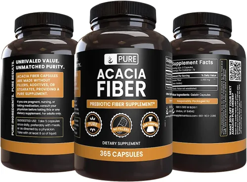 Miniatura 2 de Pure Original Ingredients Fibra de acacia (365 cápsulas) sin magnesio o rellenos de arroz, siempre pura, verificada por laboratorio