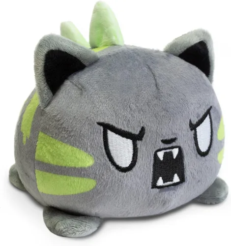 Miniatura 14 de TeeTurtle - El peluche reversible original de gato - Gaticornio arcoíris + Tabby gris - Adorables animales de peluche sensoriales que muestran tu