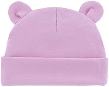 Miniatura 2 de Guozyun Sombreros recién nacidos Bebé Niña Algodón Beanie Gorras Sombrero Bebé Suave Cráneo Tapas Hospital Sombrero para Bebé Niña 0-12 Meses