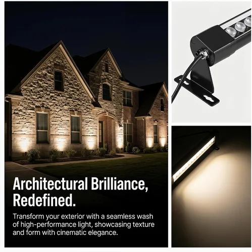 Miniatura 5 de 2 barras de luz de pared de 40 pulgadas, iluminación exterior impermeable de 72 W, luces LED blancas naturales de 4000 K, barra de luz de pared
