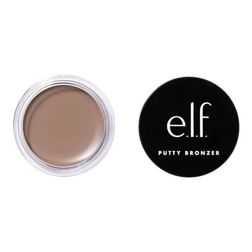e.l.f. Bronceador de masilla, fórmula cremosa y altamente pigmentada, crea un brillo bronceado de larga duración, infundido con aceite de argán y