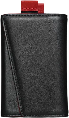 The Frenchie Co. - Cartera - Cartera delgada de piel plegable - Protección de bloqueo RFID con múltiples ranuras para tarjetas y ventana para