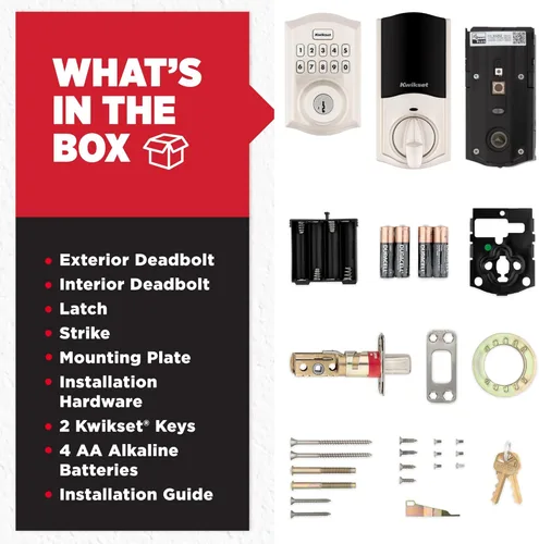 Miniatura 9 de Kwikset HomeConnect 620 Z-Wave de Largo Alcance Habilitado Cerradura Inteligente con Teclado Entrada sin Llave Conveniente, Códigos de Usuario