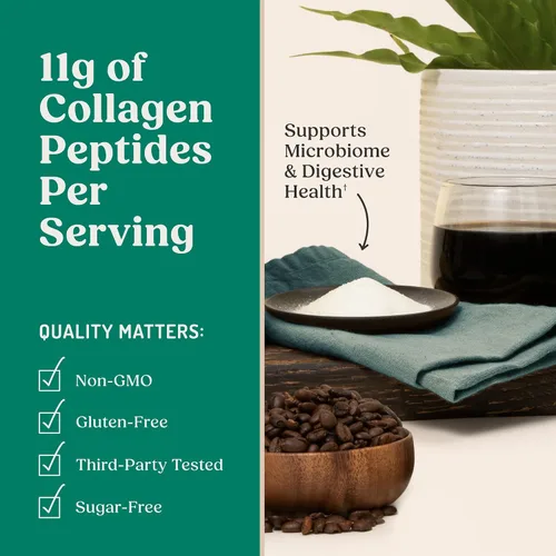 Miniatura 7 de Bulletproof Proteína de colágeno para la salud intestinal sin sabor, 14 onzas, péptidos de colágeno alimentados con pasto para apoyo intestinal