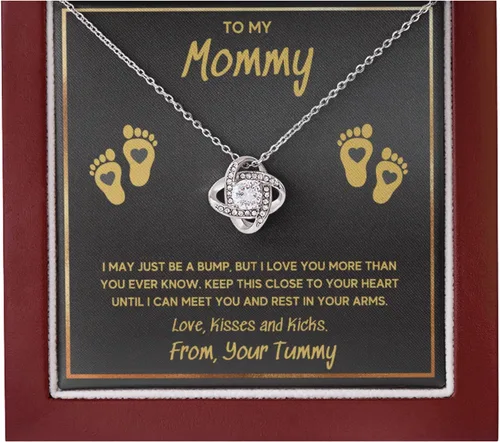 Miniatura 35 de Collar de joyería de pies de bebé, regalos para mamá por primera vez, collar para mamá a mi mamá, regalos para mujeres embarazadas, mamá futura ser