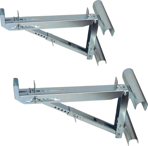 Gatos de escalera Soporte de andamio, gato de escalera de extensión de cuerpo corto de dos peldaños para etapa de trabajo (1 par)