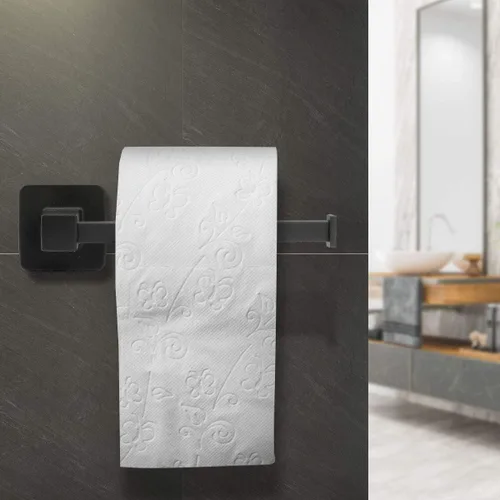 Miniatura 3 de Juego de accesorios de baño de 4 piezas, juego de toallero de acero inoxidable negro mate, incluye barra de toalla de 20 pulgadas, anillo de toalla