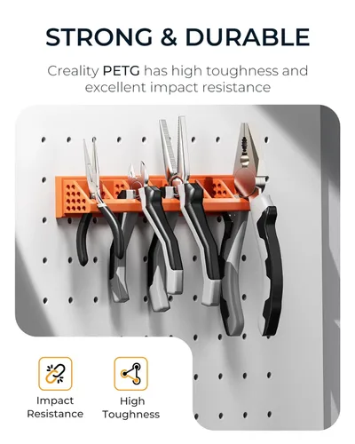 Miniatura 4 de Filamento PETG oficial para impresora 3D Creality de 0.069 in, 2.2 lbs, alta precisión, fuerte dureza, inodoro, mejor flujo, impresión 3D resistente
