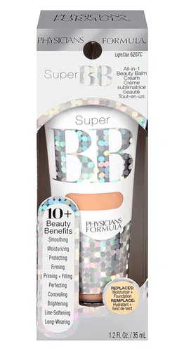 Miniatura 2 de Physicians Formula Super BB Cream. Crema de Base de Bálsamo de Belleza Teñida Todo en 1 con Base, Cobertura Hidratante Transparente, Libre de Claro