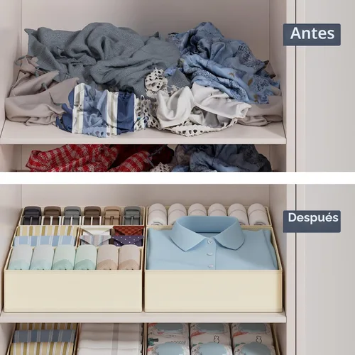 Miniatura 6 de DIMJ Organizador de Cajones para Almacenamiento de Ropa - Paquete de 18 Organizadores de Cómoda para Bebé para Guardería, Contenedores Organizadores