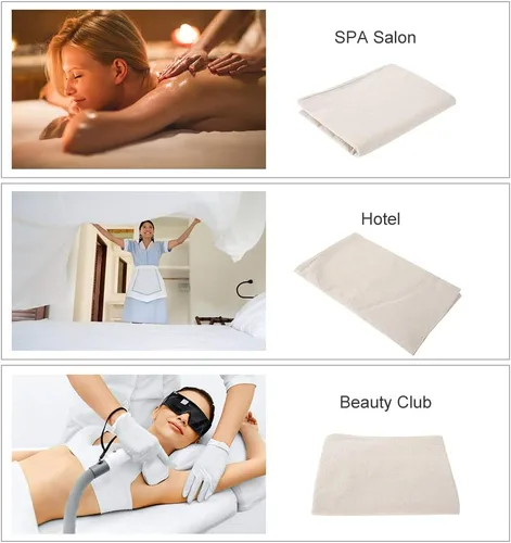 Miniatura 4 de Funda de cama de masaje, sábanas de masaje de belleza, sofá de masaje de salón de spa, protector de cama de algodón suave con agujero