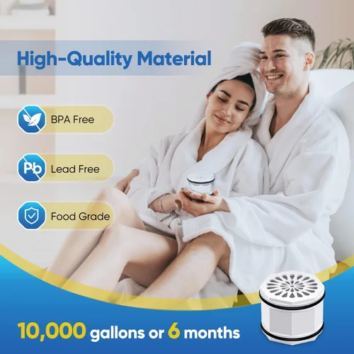Miniatura 5 de PUREPLUS WHR-140 - Cartucho de filtro de cabezal de ducha, repuesto para Culligan WSH-C125, HSH-C135, ISH-100, HSH-BN135, S-H200-C, S-H200-BN
