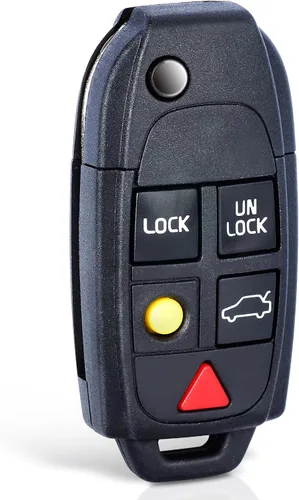 Miniatura 7 de Keyecu Modificado Flip Floding Remote Key Shell para S60 S70 S80 S90 V70 caso FOB 4+1 botón