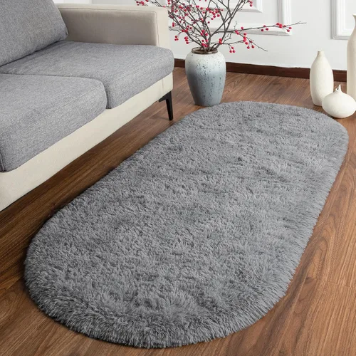 Miniatura 3 de Softlife Alfombras Esponjosas para Dormitorio, Alfombra de Área Peluda Bonita para Niñas y Niños Habitación de Bebé Decoración del Hogar, 2 x 5 Pies