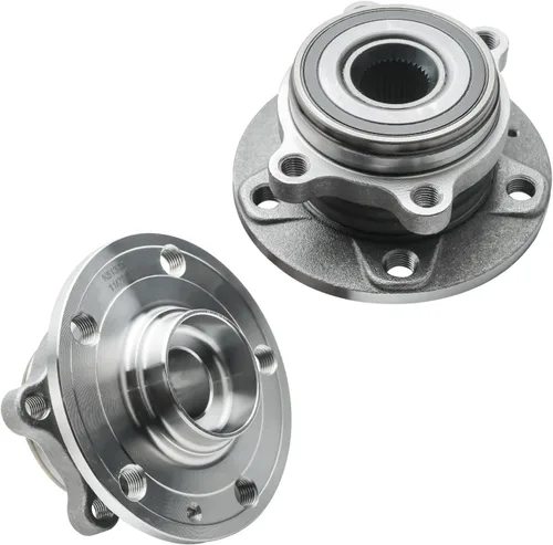 Miniatura 5 de Detroit Axle - Kit de freno delantero de 6 piezas para Volkswagen Jetta Golf Eos Audi A3 Quattro, rotores de freno de disco pastillas de freno