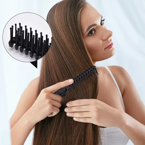 Miniatura 4 de Peine plegable portátil de viaje, 10 piezas, combo compacto y plegable, tamaño de bolsillo, peine de doble cabeza para mujeres y hombres, refugio