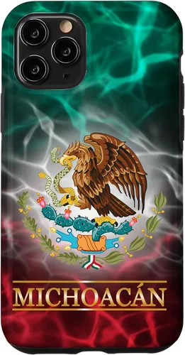 Miniatura 28 de Funda para iPhone 11 con la bandera de México de Michoacán, funda con orgullo de raíces mexicanas