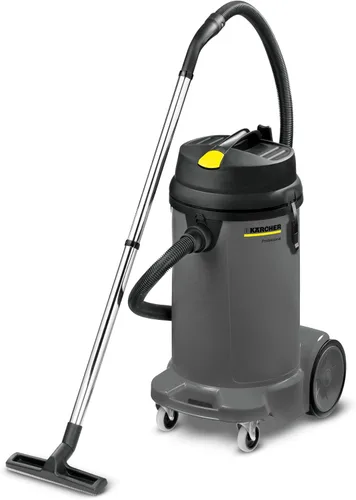 Kärcher NT 48/1 - Aspiradora comercial en seco y húmedo con gancho integrado para cable y almacenamiento de accesorios, 2 tubos de succión, boquilla