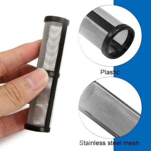 Miniatura 3 de Filtro pulverizador de pintura sin aire 390 395 490 495 595 colector de bomba 60 malla 12 piezas compatibles con 246384 para pulverizador de pintura