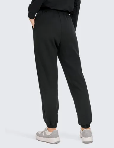 Miniatura 5 de CRZ YOGA Pantalones deportivos de cintura alta para mujer pantalones de algodón grueso con bolsillos pantalones deportivos casuales de descanso