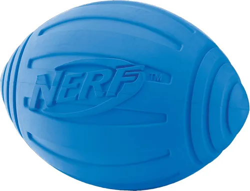 Miniatura 5 de Nerf juguete fútbol con sonido para perro, Sencillo, Azul