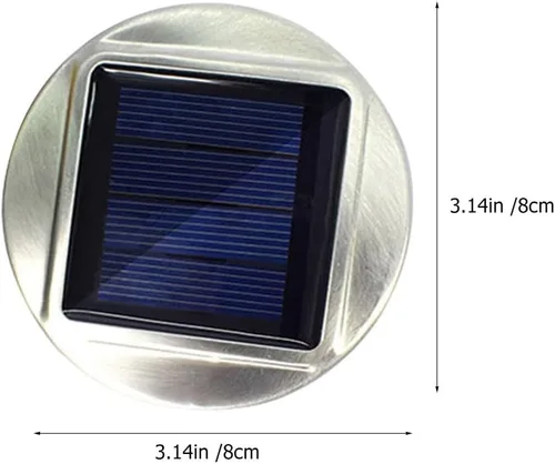 Miniatura 3 de DOITOOL 2 piezas de luces solares de repuesto, 3.14 pulgadas, impermeables, para frascos, tapas de tarros, piezas de cadena para regadera al aire