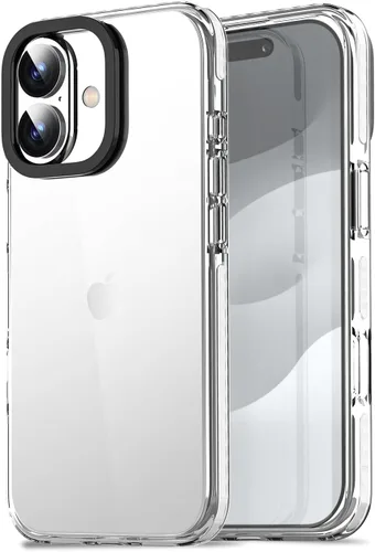 Miniatura 370 de AICase Funda protectora para iPhone 16 compatible con iPhone 16, delgada, ligera, transparente [no amarillenta] Diseño vibrante