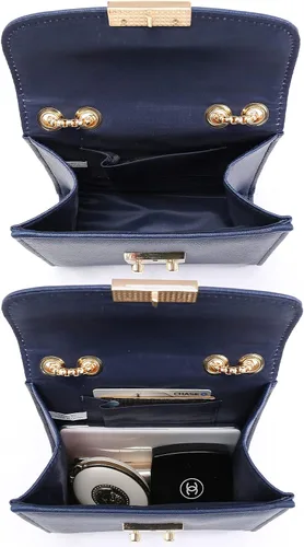 Miniatura 4 de Dasein Bolso cruzado pequeño para mujer, bolso de noche de diseñador, cartera clutch, bolso de mano para boda/baile de graduación/fiesta con doble