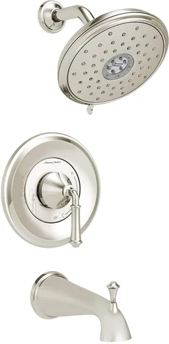 American Standard TU052508.013 Delancey - Kit de molduras para bañera y ducha con cartucho para ahorrar agua, níquel pulido