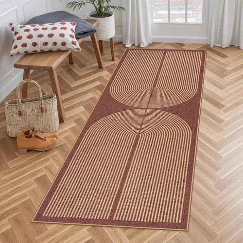Miniatura 70 de Alfombra Moderna de Yute Fácil de Limpiar Arcoíris Lahome, 2x6 Alfombra de Pasillo Lavable para Cocina, Alfombras de Pasillo para Pasillos, Alfombra