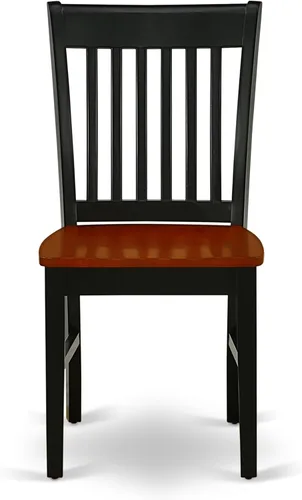 Miniatura 12 de East West Furniture ANNO3-BCH-W Juego de mesa y sillas de cocina de 3 piezas contiene una mesa de comedor redonda con pedestal y 2 sillas de asiento