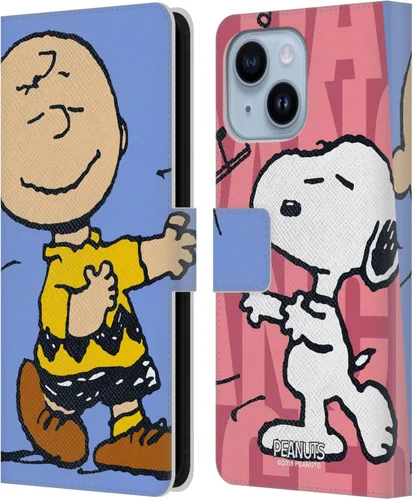 Miniatura 228 de Head Case Designs Funda de piel con licencia oficial de Peanuts Snoopy & Woodstock Balloon Halfs and Laughs para Apple iPhone 7/8/SE 2020 y 2022