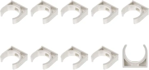 Miniatura 13 de METALLIXITY Clips de tubería de agua de PVC (1.969 in/1.97 pulgadas), 20 unidades, abrazaderas de plástico en forma de U, para manguera de tubería