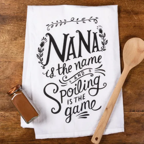 Miniatura 4 de Primitives by Kathy - LOL Trapo de cocina, de algodón, con texto en inglés “Nana is The Name