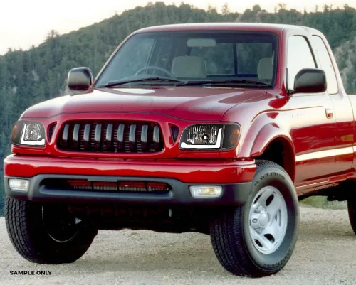 Miniatura 8 de 7422448547535 Compatible con Toyota Tacoma Switchback 2001-2004 Barra de tira LED secuencial de carcasa negra con luces de faro y lámparas