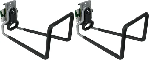 Miniatura 12 de Rubbermaid Fasttrack - Organizador de garaje multiusos, capacidad de 50 libras, sistema de almacenamiento montado en la pared de níquel satinado
