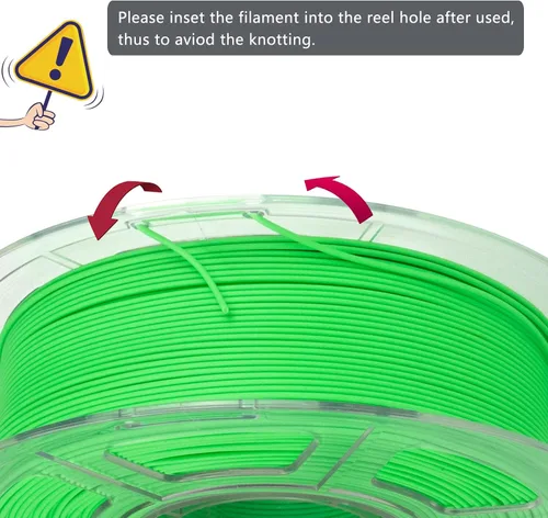 Miniatura 3 de iSANMATE Filamento de PLA Mate Rápido 1.75mm, Filamento para Impresora 3D, Filamento Mate Verde Manzana, Velocidad de Impresión Rápida, Exactitud