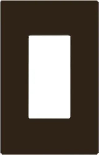 Miniatura 42 de ENERLITES Placas de pared decorativas sin tornillos, cubiertas de tomacorrientes seguras para niños, tamaño de 4 posiciones, 4.68" H x 8.30" L, Negro