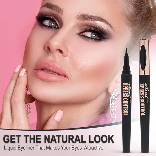 Miniatura 6 de Secret Xpress Control Lápiz delineador de ojos negro líquido impermeable mate de larga duración maquillaje profesional