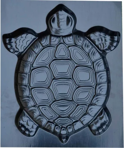 Miniatura 3 de SvitMolds Molde de bricolaje con forma de tortuga escalonada, molde decorativo de tortuga, molde de cemento para hormigón, manual personalizado