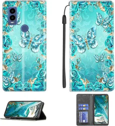 Miniatura 407 de Funda para Moto One Zoom compatible con Motorola One Zoom Phone Case Flip Stand Cover Magnetic Close YHD