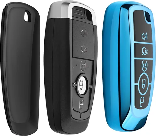 Miniatura 4 de Funda para llavero Ford con llavero de TPU suave de alta calidad, protección completa, compatible con Ford Explorer, Mustang Fusion Escape F150 F250