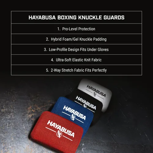 Miniatura 7 de Hayabusa Protectores de nudillos de boxeo Azul