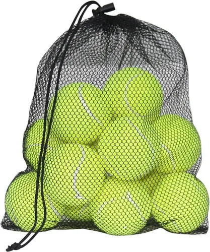 URBEST Pelota de tenis, 12 paquetes de pelotas de tenis de entrenamiento, pelotas de práctica para jugadores novatos, pelotas de juego para perros