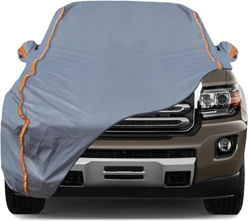 Miniatura 40 de TUCAREST - Funda de auto completa de 6 capas de alta calidad, diseño de cremallera de carcasa dura, impermeable, resistente a la intemperie