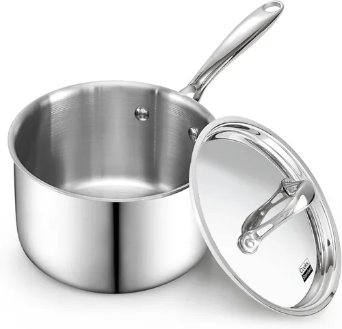 Cocineros Standard Olla con múltiples capas de acero inoxidable (3 qt), Plateado