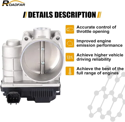 Miniatura 3 de ROADFAR Cuerpo del acelerador de 2.756 in S20058 161198J103 para 2003-2008 para Infiniti FX35 2006-2008 para Infiniti M35 2003-2006 para Nissan