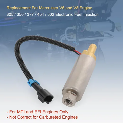 Miniatura 2 de Bomba eléctrica de alta presión 861156A1 PH500-M014 de repuesto para Mercruiser EFI MPI V6 V8 305 350 454 502 4.3 5.0 5.7 7.4 8.2 motores marinos